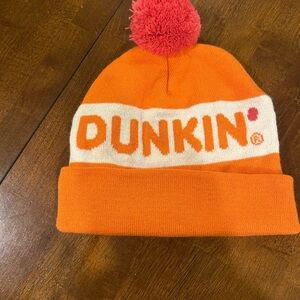 Dunkin' Orange and Cream Beanie with Pom Pom